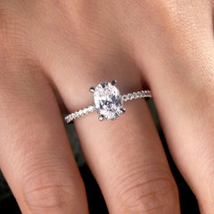 LAB CENTER - MINED MOUNTING - Complete Engagement Ring