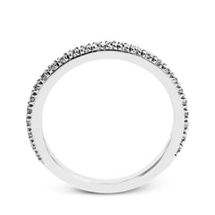 This beautiful 18k white gold wedding set contains a stunning .75 ctw of white round brilliant diamonds.