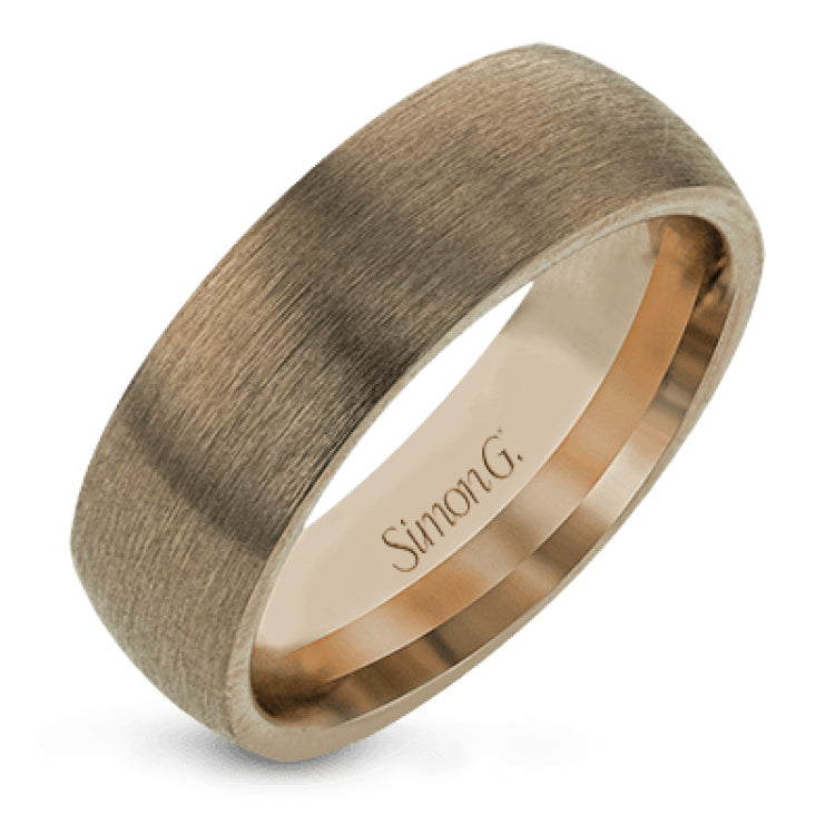 Uncomplicated but sophisticated, this classic men's wedding band features a broad design in elegant brushed white gold that will stand the test of time.
