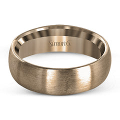 Uncomplicated but sophisticated, this classic men's wedding band features a broad design in elegant brushed white gold that will stand the test of time.