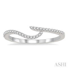 1/6 Ctw Round Cut Diamond Wedding Band in 14K White Gold