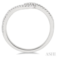 1/6 Ctw Round Cut Diamond Wedding Band in 14K White Gold