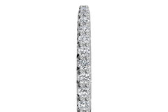 RITANI Open Micropave Diamond Eternity Wedding Ring in White Gold