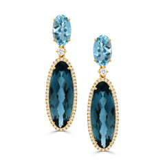 Colored Stone Earring