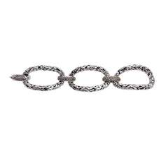Sterling silver color stone bracelet