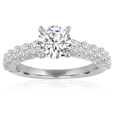 Diamond Trellis Setting Engagement Ring - J.MONALI