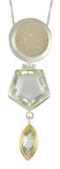 Sterling silver color stone pendant