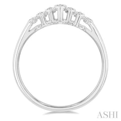 1/20 Ctw Round Cut Diamond Ring in 10K White Gold