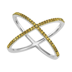 Sterling Silver color stone ring