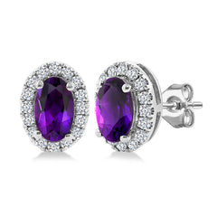 Colored Stone Earring