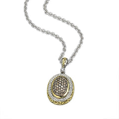 Sterling silver color stone pendant
