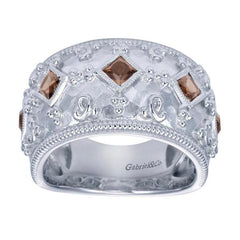 Sterling Silver color stone ring