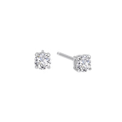 Sterling silver color stone earring