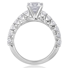 Diamond Trellis Setting Engagement Ring - J.MONALI