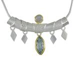 Sterling silver color stone pendant