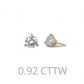 Sterling silver color stone earring