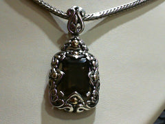 Sterling silver color stone pendant