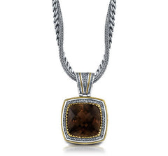 Sterling silver color stone pendant